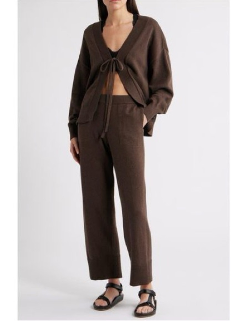 Free People | Solar Knit Brown Pants